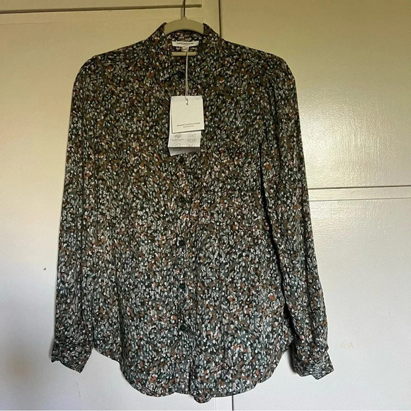 Beachlunchlounge Alanna Abstract Camo Blouse Size XS - Picture 3 of 13